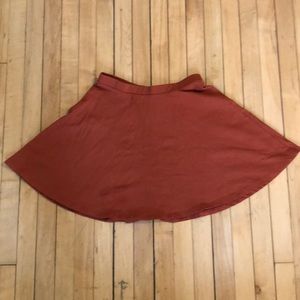 Forever 21 - cotton spandex burnt orange skirt